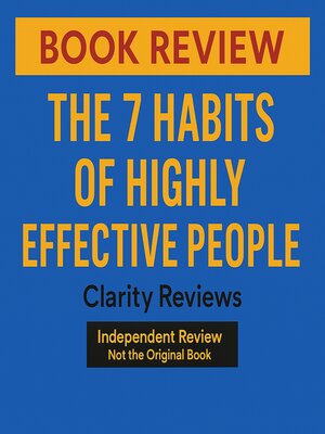 cover image of The 7 Habits of Highly Effective People — Book Review — Stephen Covey